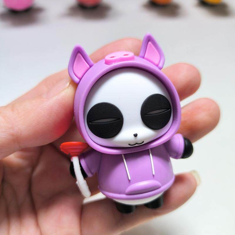 治愈系熊猫公仔盲盒散货模型手办桌面摆件生日礼物可爱万圣节礼物