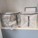 Dustproof wardrobe organizer storage bag transparent woven bag