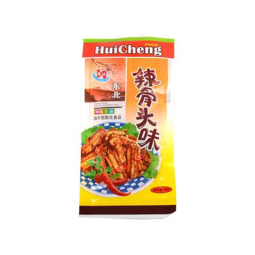 惠诚辣骨头味膨化童年8090怀旧休闲小吃好吃的5毛钱小零食60袋 - 图3