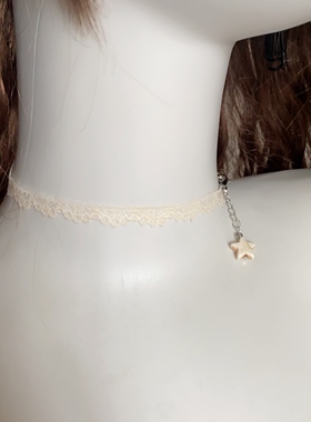 25元包邮朵拉手作蕾丝花边项圈锁骨链软妹短款项链颈带颈圈choker