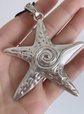 25元包邮朵拉手作y2k甜酷小众大五角星项链ins复古做旧亚文化配饰