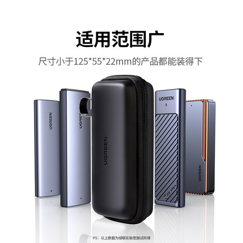 绿联M2移动硬盘保护套充电宝收纳包u盘u盾SD卡收纳充电器数码收纳内存卡电子产品充电宝数据线移动电子产品包 - 图2