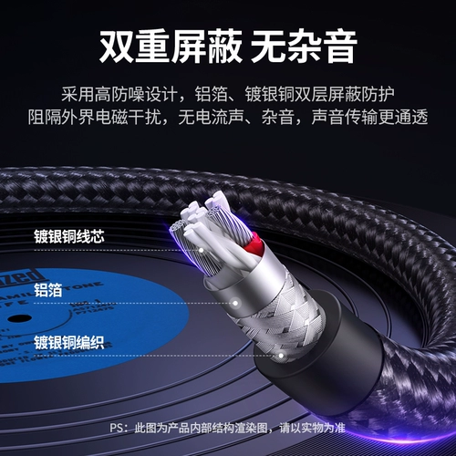 绿联 Aux Audio Cable Silver 3,5 мм публичный компьютерный аудио AV -соединение динамика динамика расширенной гарнитуры наушники с двойной штекерной заглушкой -ин