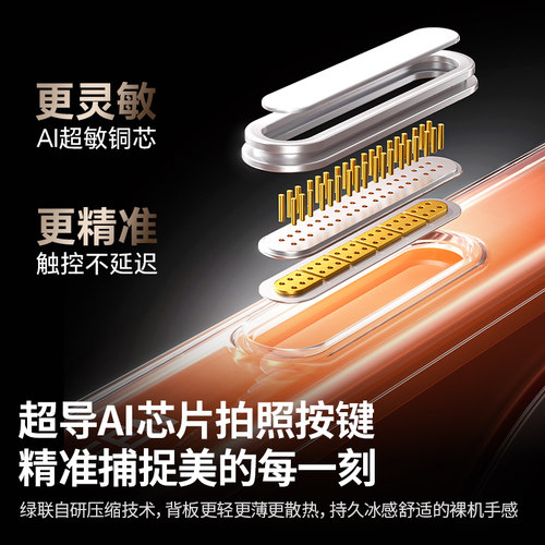 绿联适用苹果17Promax磁吸手机壳iPhone16pro新款AI按键15p保护套Magsafe散热14软透明薄13磨砂镜头全包17e - 图0