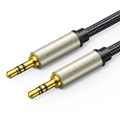 绿联 Aux Audio Cable Silver 3,5 мм публичный компьютерный аудио AV -соединение динамика динамика расширенной гарнитуры наушники с двойной штекерной заглушкой -ин