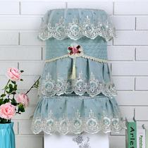 Water dispenser hood Two sets of cloth art anti-dust cover Home drinking water barrel cover Lace Cover Towels Water Dispenser Hood