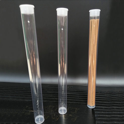 供应带盖子透明塑料磁铁包装筒线香桶PC硬管PVC管防尘防潮管子 - 图2