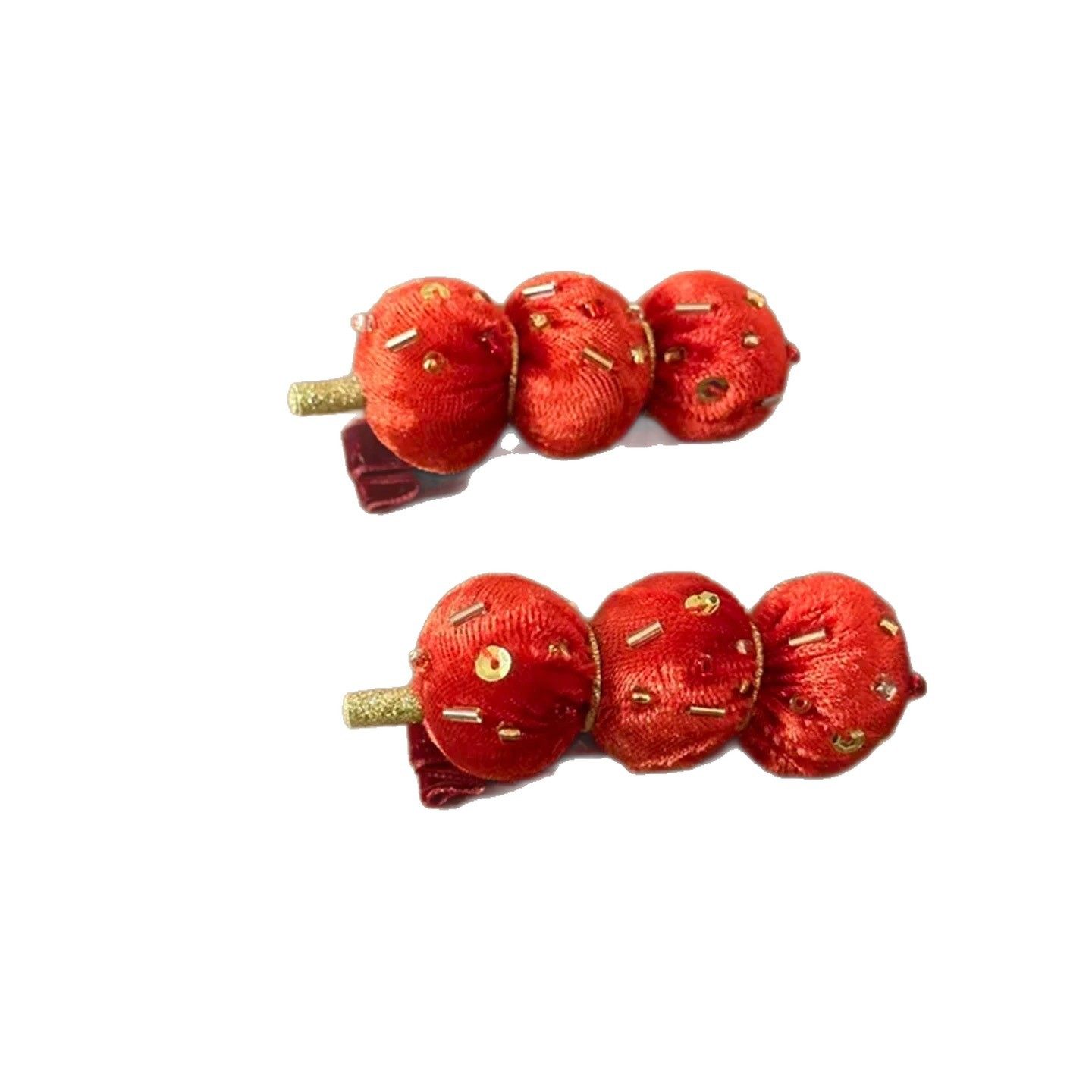 年味浓浓 红色好运糖葫芦新年发夹可爱氛围感喜庆发卡头饰2025新,淘宝优惠券,粉丝福利购,淘宝优惠卷