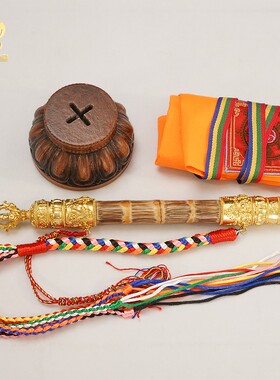 西藏格萨尔王权杖摆件法器