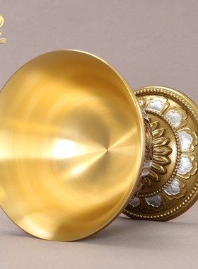 黄铜精工八吉祥供佛杯