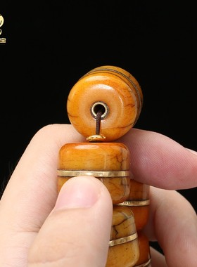 西藏牦牛骨手串男盘玩佛珠