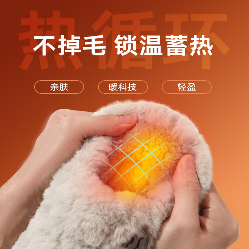 棉拖鞋男士冬季2025新款包跟室内家居厚底家用保暖毛毛绒棉鞋女款,淘宝优惠券,粉丝福利购,淘宝优惠卷