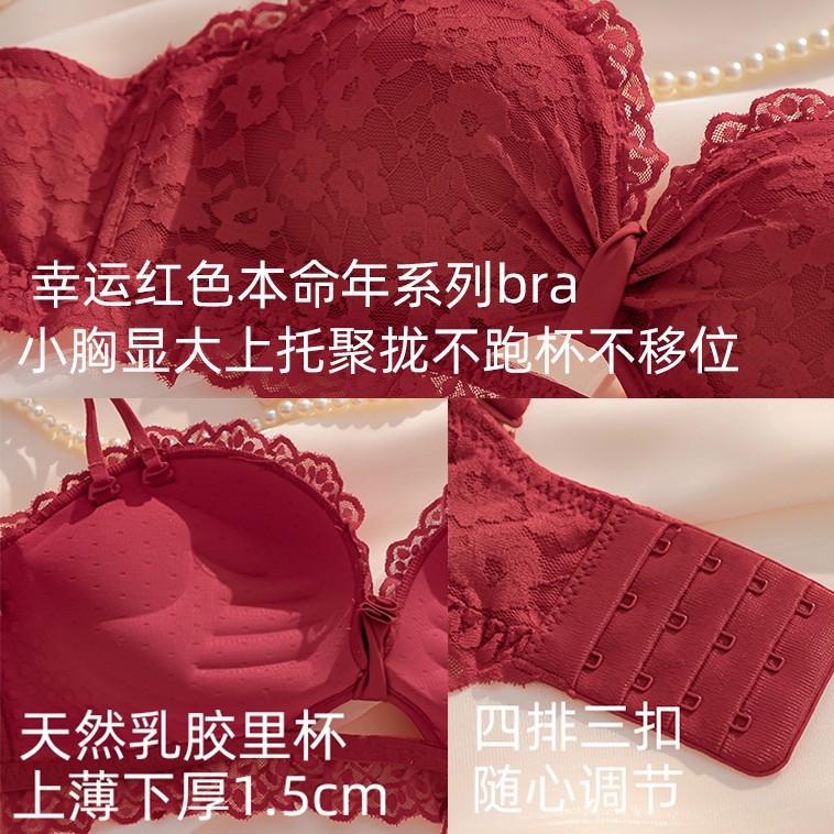 聚拢无钢圈收副乳嫦香诗性感文胸罩 嫦香诗文胸