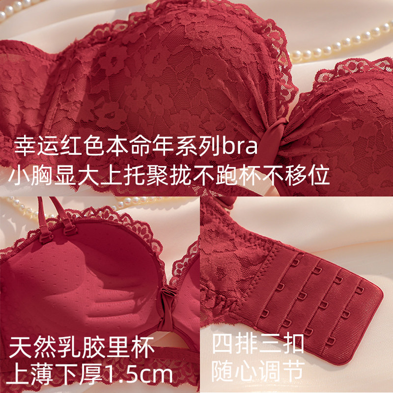 聚拢2021新款无钢圈虎年文胸 嫦香诗文胸