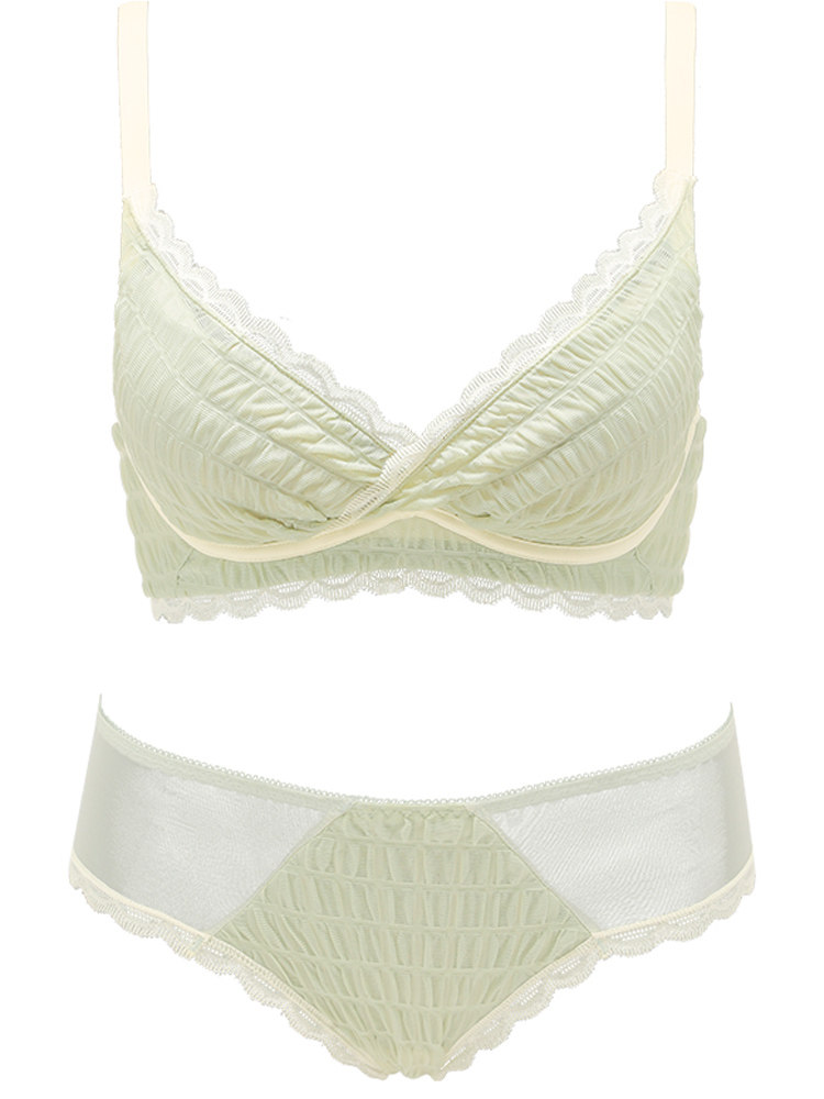 女聚拢上托无钢圈2021新款少女内衣 嫦香诗文胸