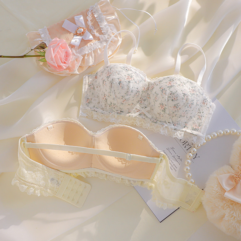 女夏小胸聚拢纯欲性感显大文胸罩 嫦香诗文胸