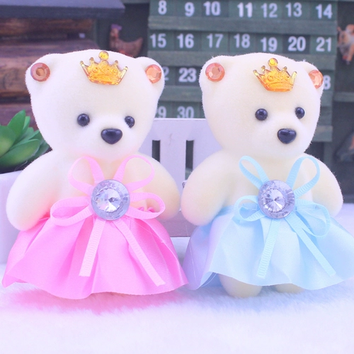 Рождественская мультяшная кукла из пены, цветочный магазин, набор материалов, с медвежатами, букет