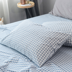 绿意轩纯棉水洗枕套一对装