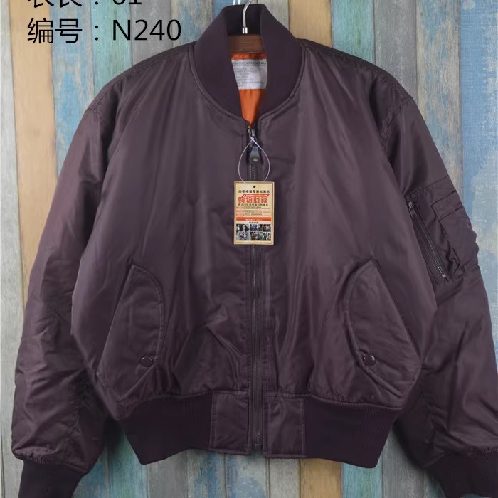 vintage古着街头ma-1飞行服宽松休闲棒球服户外加厚保暖夹克外套 - 图3