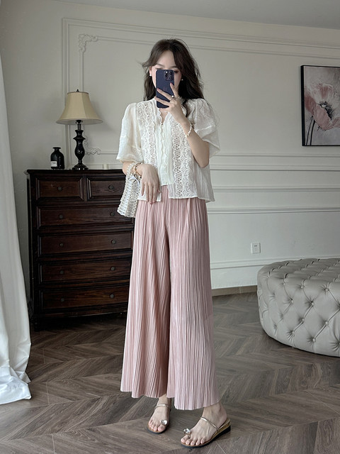 Lace Zhangsese Commuting Hollow Shirt
