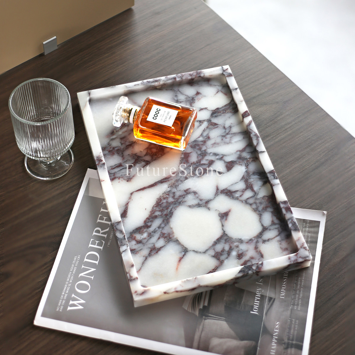 【全网热卖】欧式大理石托盘天然高级感置物盘收纳洗漱台香薰摆台,淘宝优惠券,粉丝福利购,淘宝优惠卷