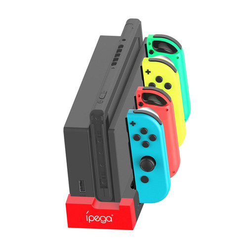 适用于任天堂switcholed游戏机左右小手柄快充充电器NS2紧凑便携switch2底座同时充电4个joycon手柄充电底座 - 图3