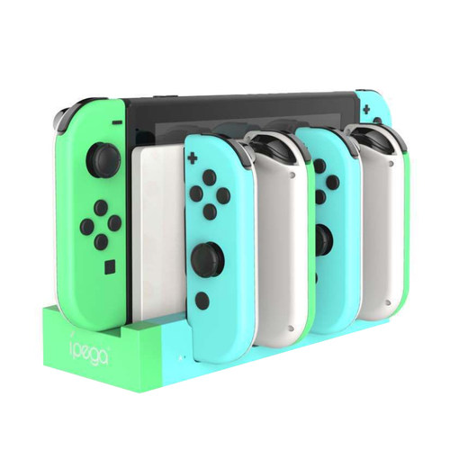 适用于任天堂switcholed游戏机左右小手柄快充充电器NS2紧凑便携switch2底座同时充电4个joycon手柄充电底座 - 图0