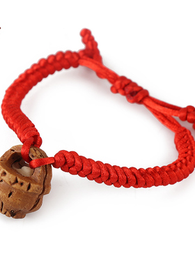 本命年红绳手链桃木手串小孩压惊