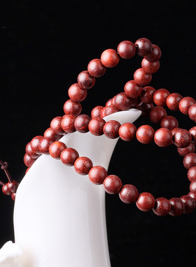 小叶紫檀木手串108颗佛珠手链