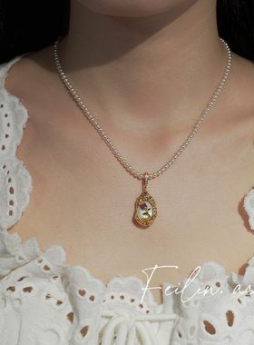 《花与夏》花朵项链吊坠