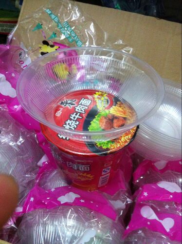 750毫升家康福一次性塑料碗 打包大碗汤碗 一次性碗 - 图1