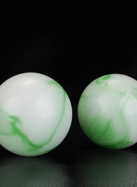 和田玉青花玉手球手把件