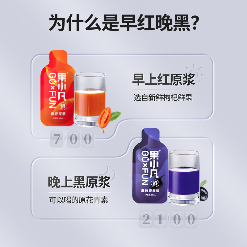 百瑞源果小凡早红晚黑原浆礼盒枸杞 百瑞源枸杞原浆/枸杞制品