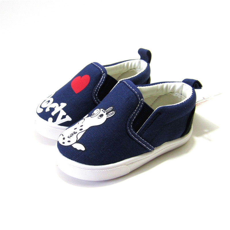 春季新款外贸儿童一脚蹬帆布鞋小童球鞋软底宝宝鞋子潮童男女童鞋