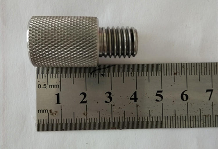 厂家抄网头配件不锈钢丝扣抄网杆接头转换螺丝连接器DIY8mm白钢 - 图0