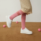 Универсальная весенняя белая белая обувь на платформе для отдыха, из натуральной кожи, коллекция 2023