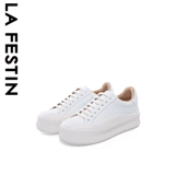 Универсальная весенняя белая белая обувь на платформе для отдыха, из натуральной кожи, коллекция 2023