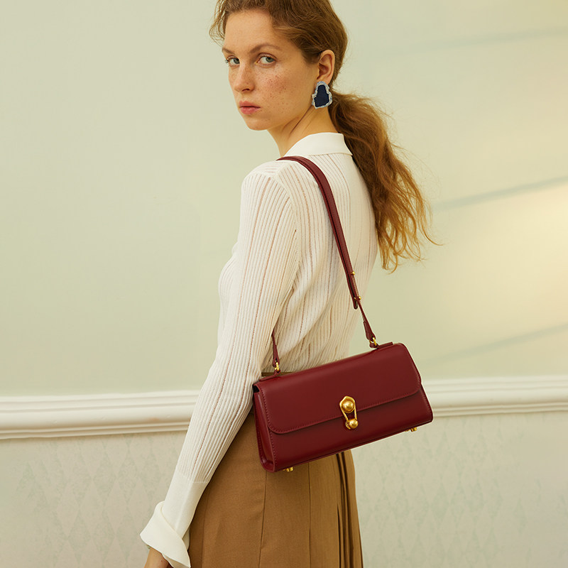拉菲斯汀2023新款高级感真皮包女包 拉菲斯汀女士包袋