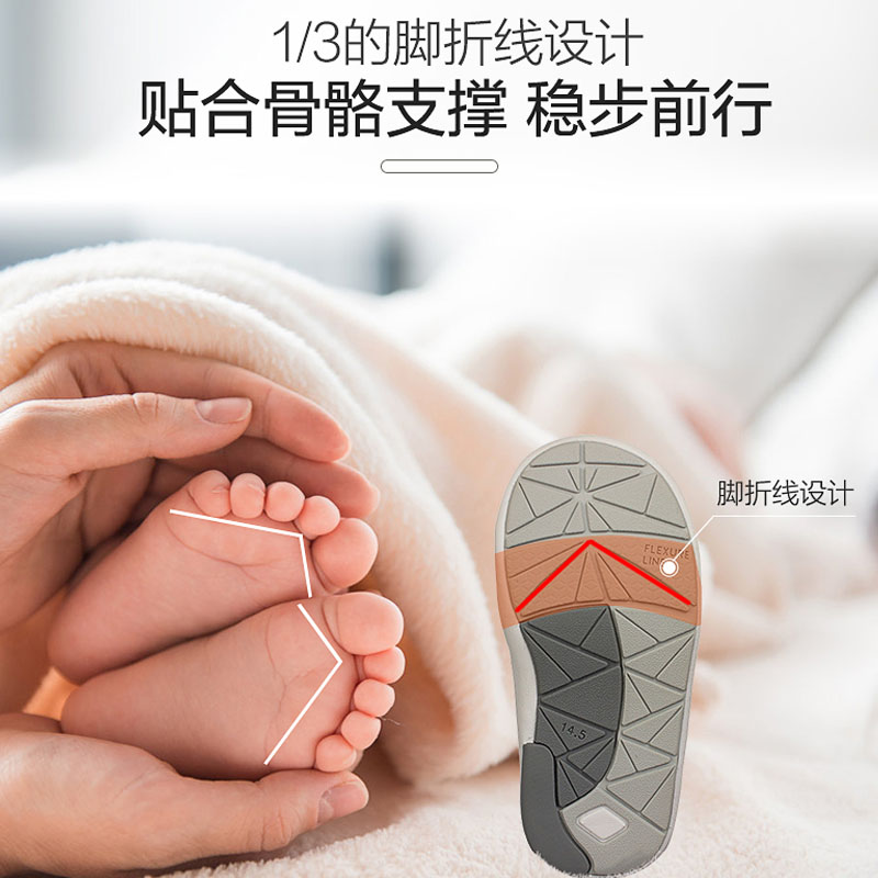 Combi康贝童鞋婴幼儿宝宝鞋婴儿软底学步鞋机能鞋高帮春夏BC101J - 图1