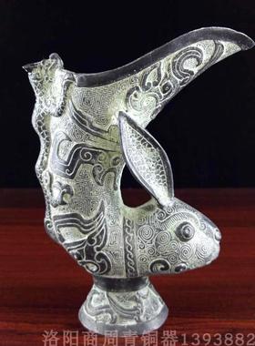 仿古商周铜器摆件做旧镇宅古玩