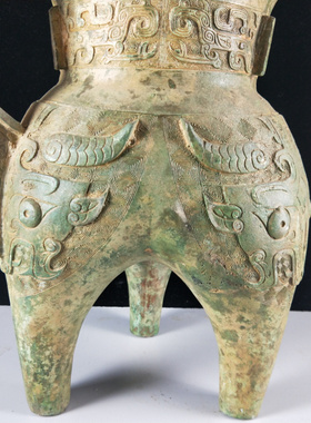 新款仿古青铜器客厅摆件做旧镇宅