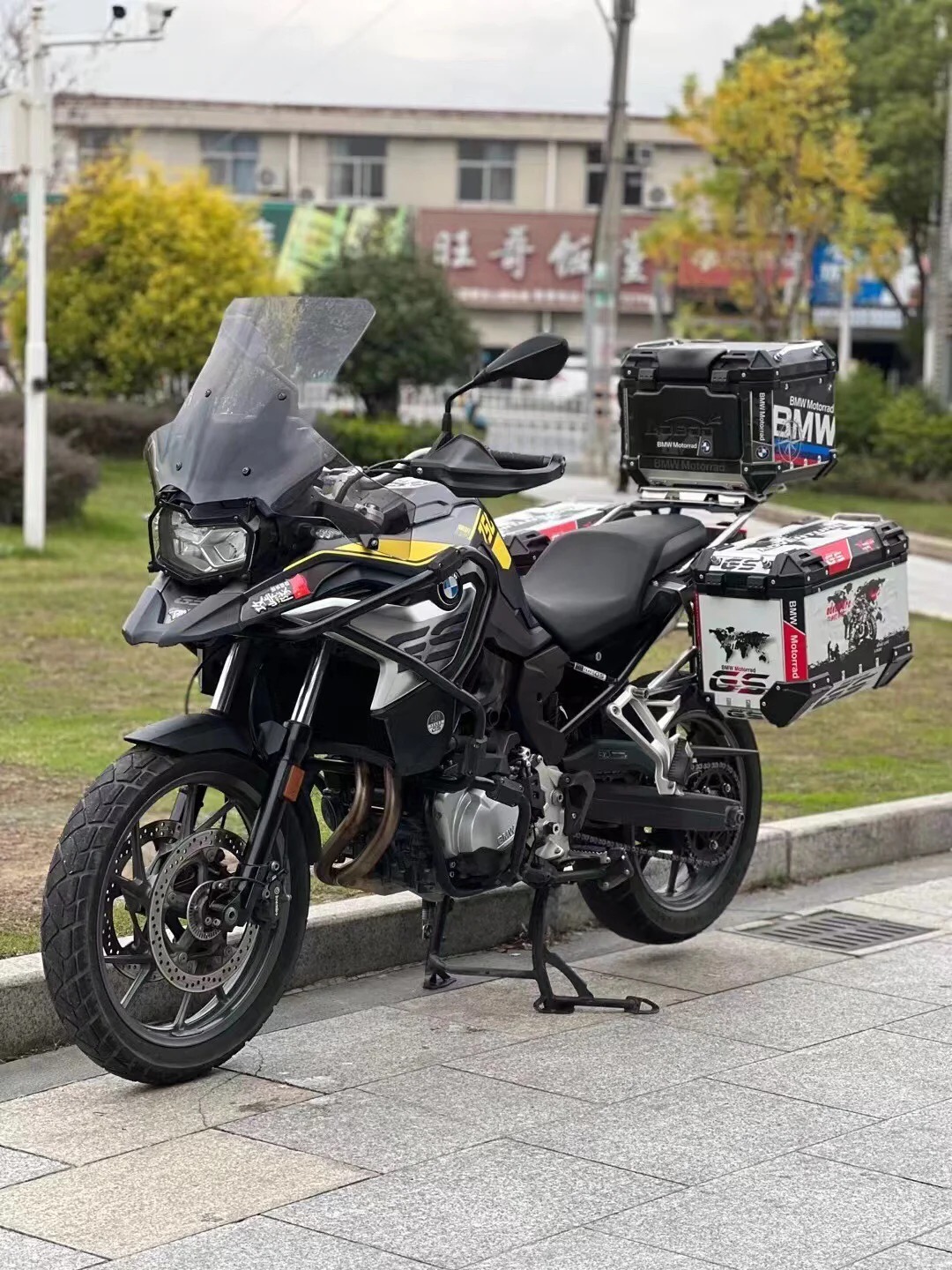 宝马F750GS F850GS ADV 改装大撑中撑支架停车架起车架大脚架配件