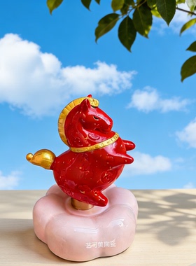 会旋转哎陶瓷马年本命年礼物2026年马年旋转木马景德镇陶瓷