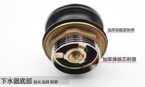 浴缸下水器全铜弹跳芯脚踩式 浴缸排水器 淋浴房木桶配件特价包邮 - 图1