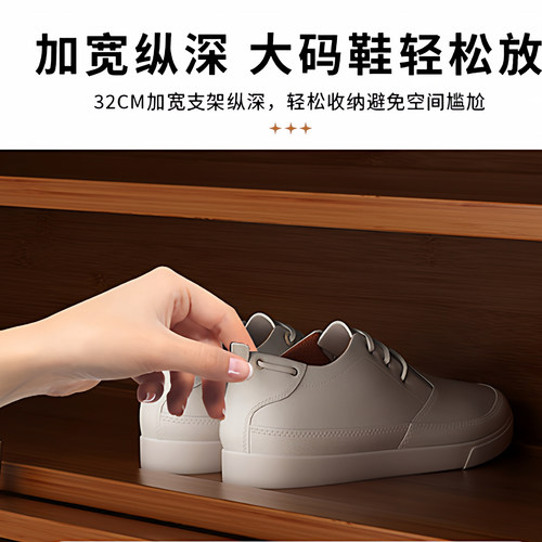 鞋柜家用多层透气百叶门防异味简约收纳柜大容量防尘防潮新款鞋架 - 图2