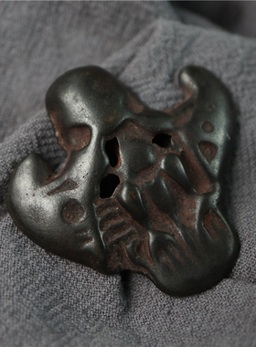 包老有瑕西藏传民族风天铁托甲大鹏金翅鸟吊坠藏式脖挂随身项坠