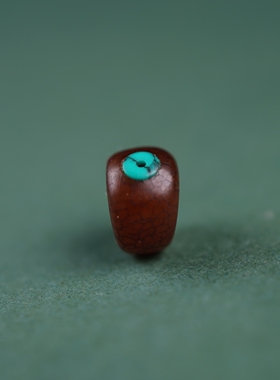 10mm细腻开片西藏式斜切老菩提根散珠文玩隔片配珠镶嵌款大肠珠