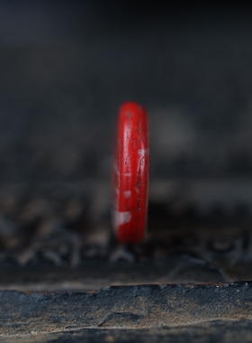 包老到代红白色老琉璃隔珠隔片百搭琉璃片珠文玩配串隔珠散珠提色