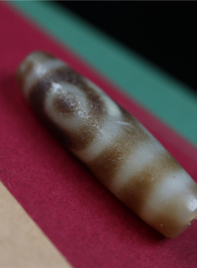 西藏情缘千年老天珠藏式天然玛瑙天珠如意两眼天珠项坠锁骨链