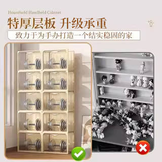Highly transparent figure display cabinet suitable for Lego blind box storage
